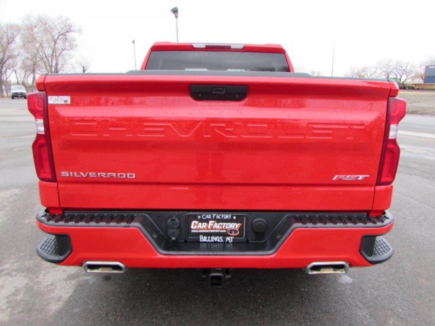 2019 Red Hot /Jet black Chevrolet Silverado 1500 RST (1GCUYEED2KZ) with an 5.3 Ecotec3 V8 engine, 8 speed automatic transmission, located at 4562 State Avenue, Billings, MT, 59101, (406) 896-9833, 45.769516, -108.526772 - 2019 Chevrolet Silverado 1500 RST Crew Cab 4WD - One owner! 5.3L Ecotec3 V8 engine - 8 speed automatic transmission - RST - True North Edition - 4WD - 99,402 miles - One owner RST package - True North package - Z71 off road package - dual zone climate control - air conditioning - tilt and telesco - Photo#2